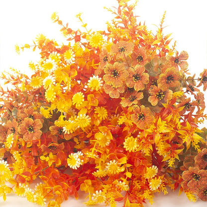 Artificial Fall Flowers Outdoor Garden Decor