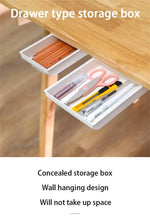 Load image into Gallery viewer, Hidden Storage Box Desk Storage Drawer
