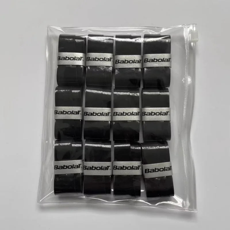 12PCS Babolat Tennis Racket Overgrip Sweat Band Absorption PU Badminton Racket Handle Grip Tennis Griptape Padel Racket Grip
