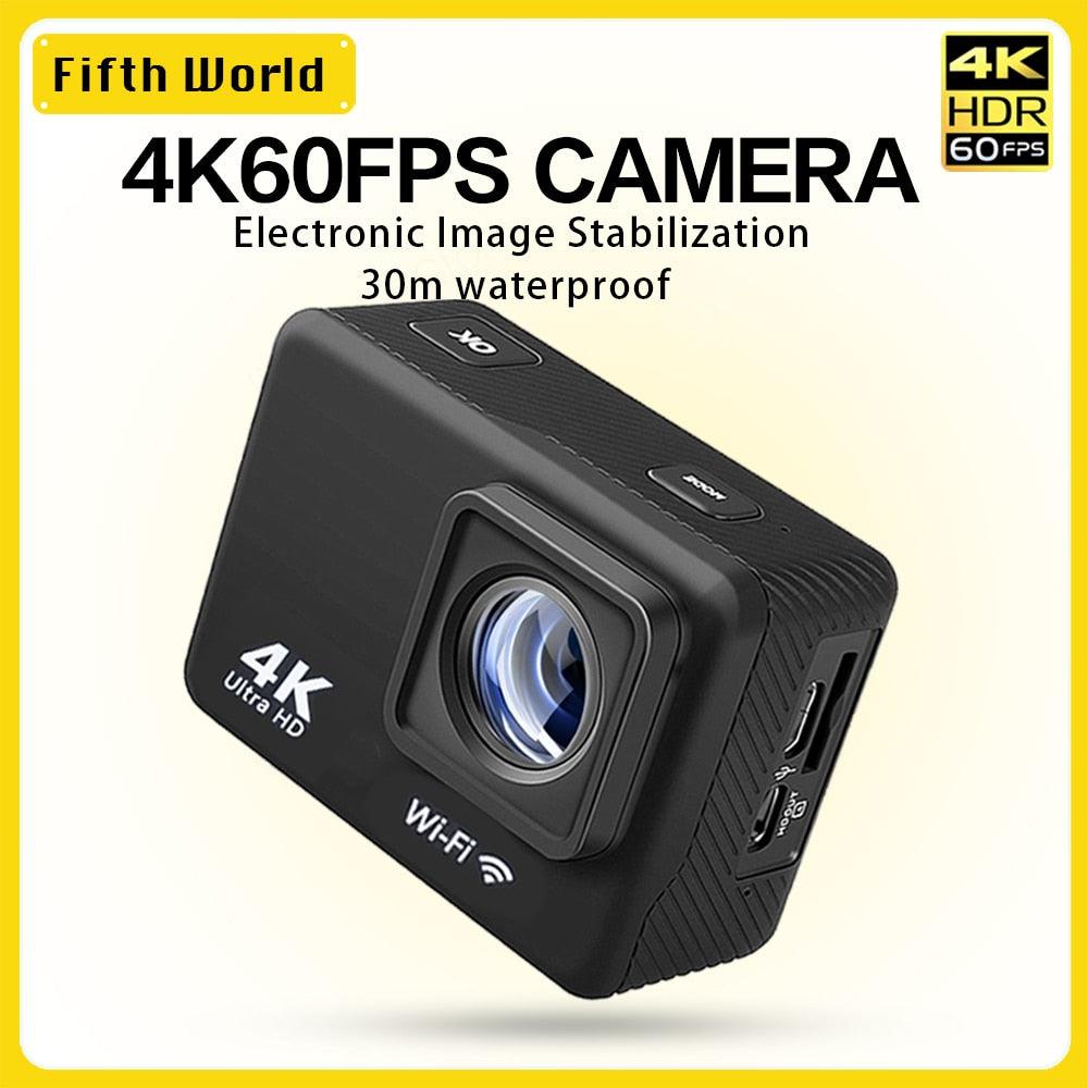 Action Camera 4K 60fps With Remote Control Sport Camera - BestShop