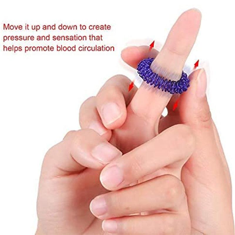 Acupressure Ring Set for Stress Reducer Massager - BestShop