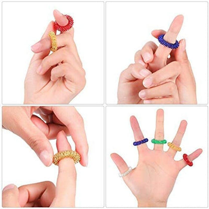 Acupressure Ring Set for Stress Reducer Massager - BestShop