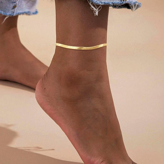 Adjustable Summer Beach Snake Chain Anklet - BestShop