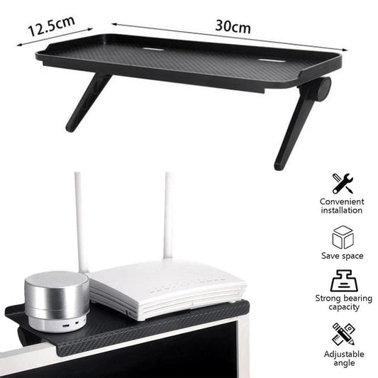 Adjustable TV Screen Monitor Top Storage Rack - BestShop