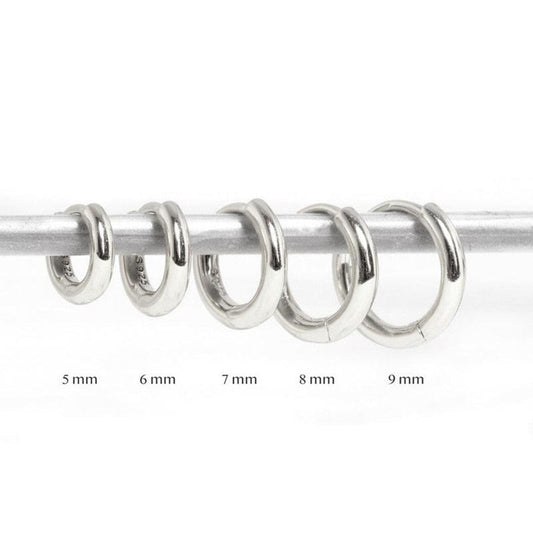 Aide 925 Sterling Silver Rose Gold Small Hoop Earrings For Women - BestShop