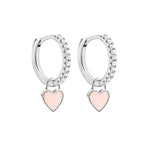 Load image into Gallery viewer, Aide Silver Color Hoop Earrings With Cute Candy Neon Color - BestShop