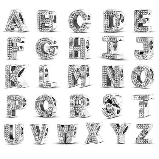 Alphabet Beads 925 Sterling Silver LOVE Letter Charm - BestShop