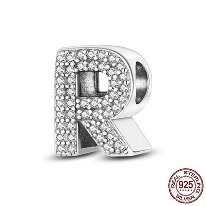 Alphabet Beads 925 Sterling Silver LOVE Letter Charm - BestShop