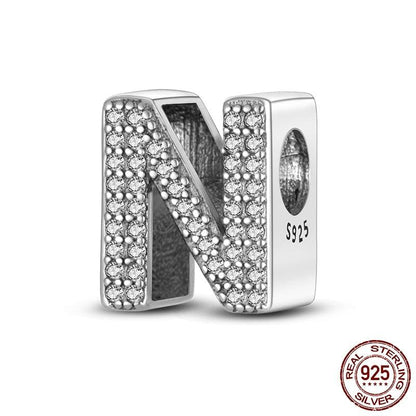 Alphabet Beads 925 Sterling Silver LOVE Letter Charm - BestShop