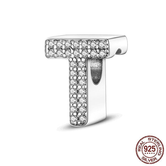 Alphabet Beads 925 Sterling Silver LOVE Letter Charm - BestShop