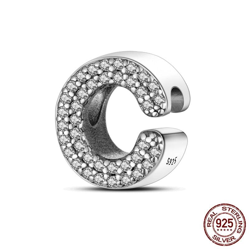 Alphabet Beads 925 Sterling Silver LOVE Letter Charm - BestShop