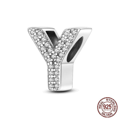 Alphabet Beads 925 Sterling Silver LOVE Letter Charm - BestShop