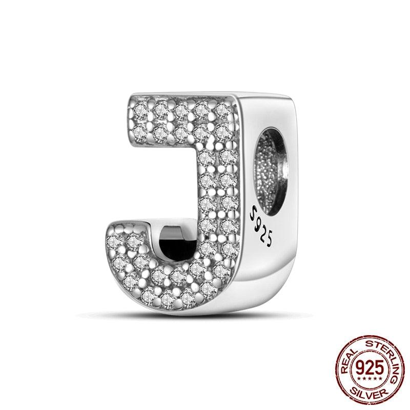 Alphabet Beads 925 Sterling Silver LOVE Letter Charm - BestShop