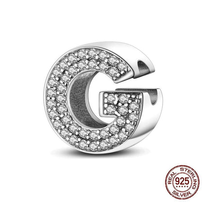 Alphabet Beads 925 Sterling Silver LOVE Letter Charm - BestShop