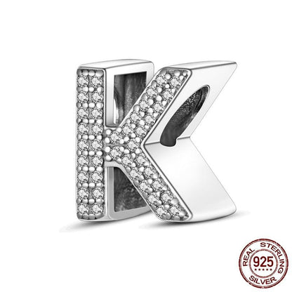 Alphabet Beads 925 Sterling Silver LOVE Letter Charm - BestShop