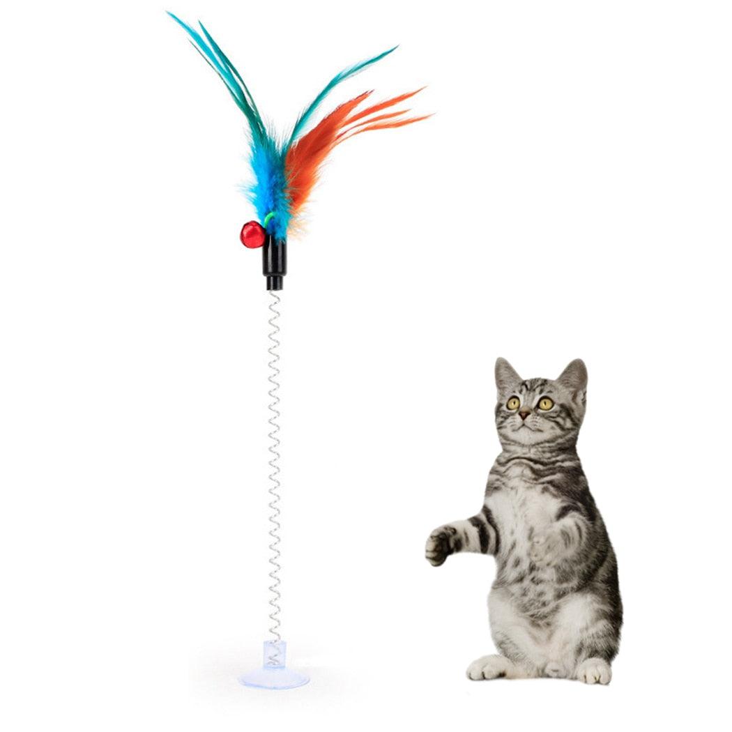 Artificial Feather Colorful Cat Teaser - BestShop