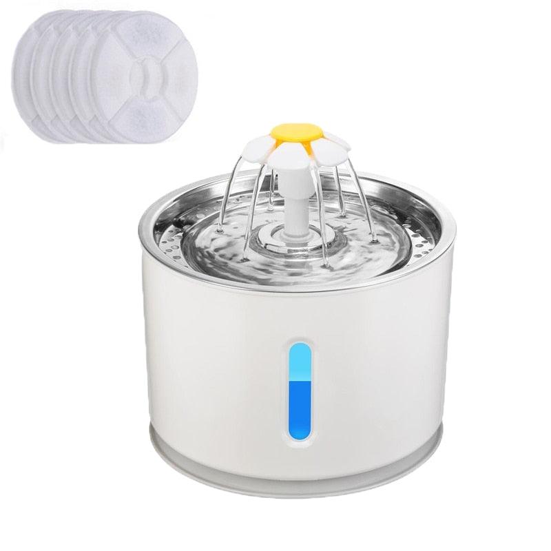 Automatic Pet Cat Water Fountain with LED Lighting - BestShop