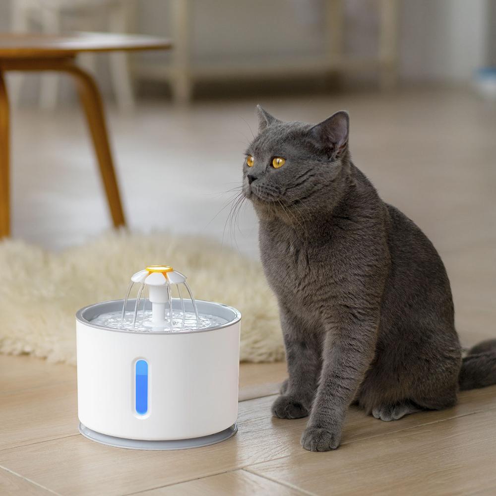 Automatic Pet Cat Water Fountain with LED Lighting - BestShop