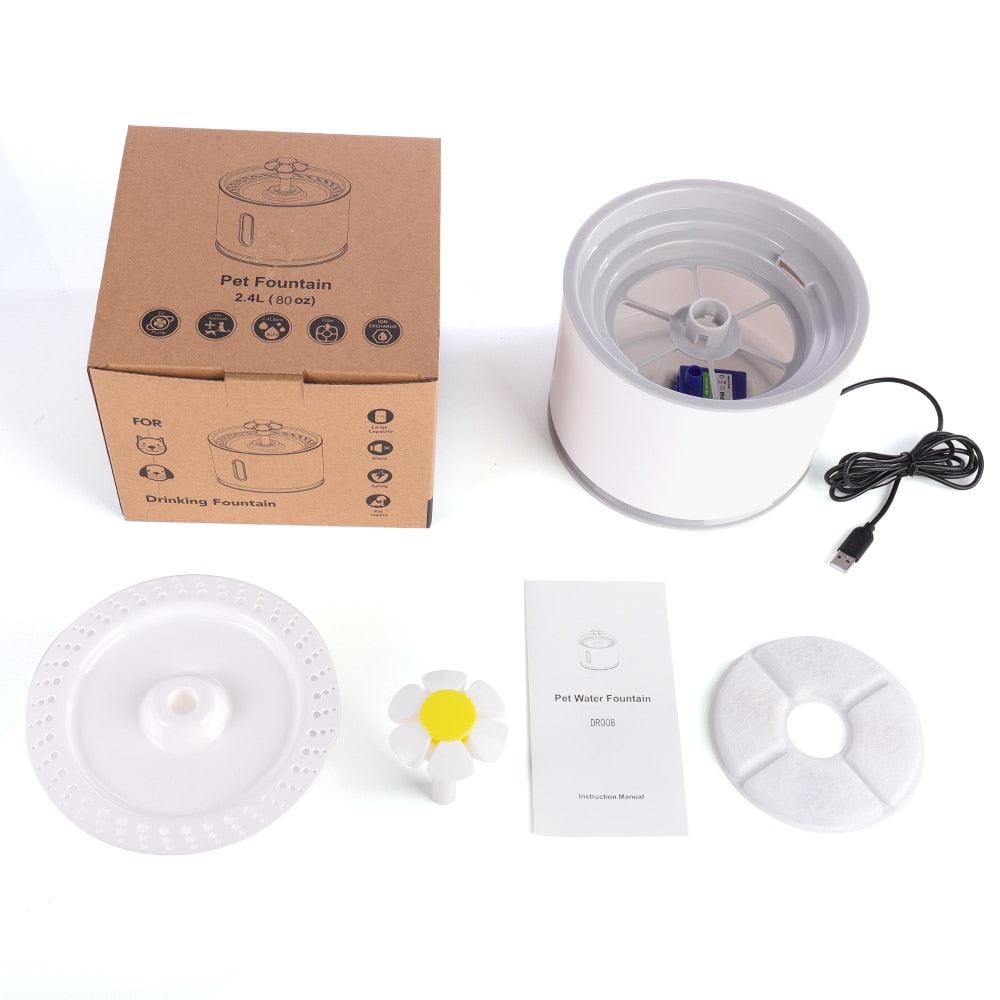 Automatic Pet Cat Water Fountain with LED Lighting - BestShop