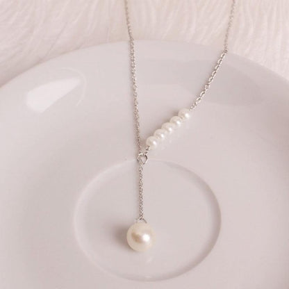 Beads Women Neck Chain Kpop Pearl Choker Necklace - BestShop