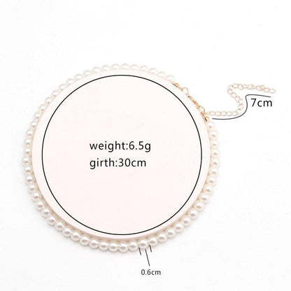 Beads Women Neck Chain Kpop Pearl Choker Necklace - BestShop