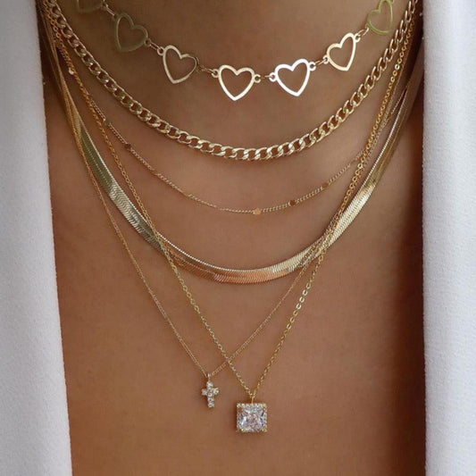 bls-miracle Bohemia Gold Color Multiple Styles Necklace - BestShop