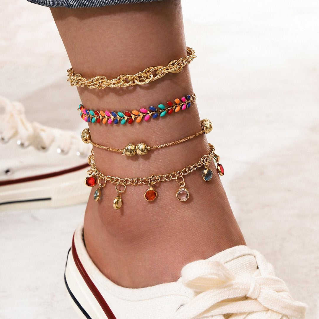 Bohemia Shell Chain Anklet Sets Ankle Bracelet - BestShop