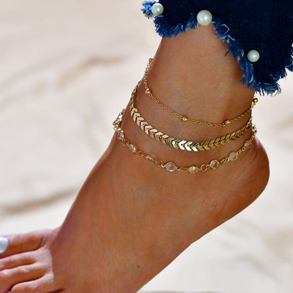 Bohemia Shell Chain Anklet Sets Ankle Bracelet - BestShop