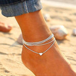 Load image into Gallery viewer, Bohemian Silver Color Anklet Bracelet - BestShop
