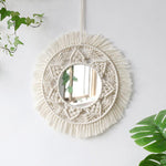 Load image into Gallery viewer, Boho Macrame Round Mirror Decorative - BestShop

