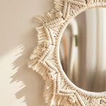 Load image into Gallery viewer, Boho Macrame Round Mirror Decorative - BestShop
