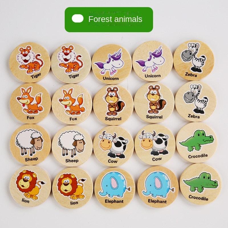 Cartoon Animal Memory Chess Thinking Training Toys - BestShop