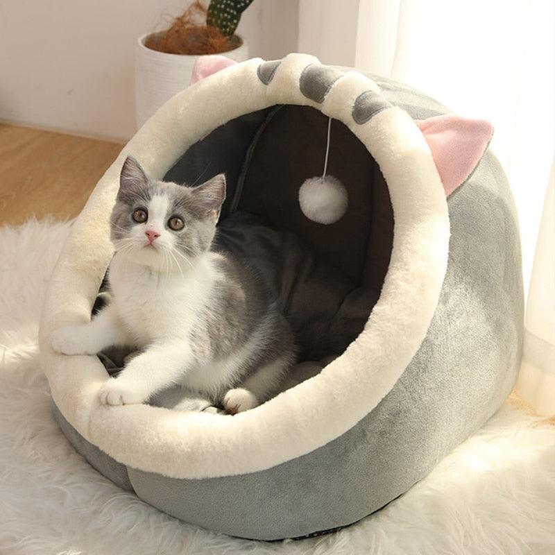 Cat Warm Basket Cozy Kitten Lounger bed - BestShop