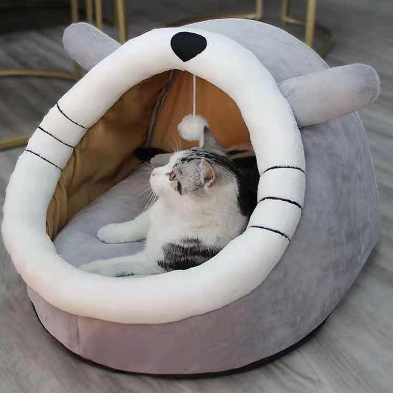 Cat Warm Basket Cozy Kitten Lounger bed - BestShop
