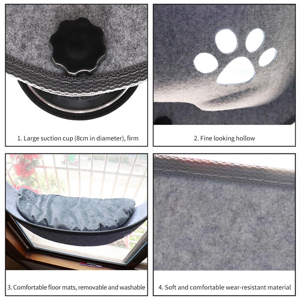 Cat Window Hammock With Strong Suction Cups - BestShop