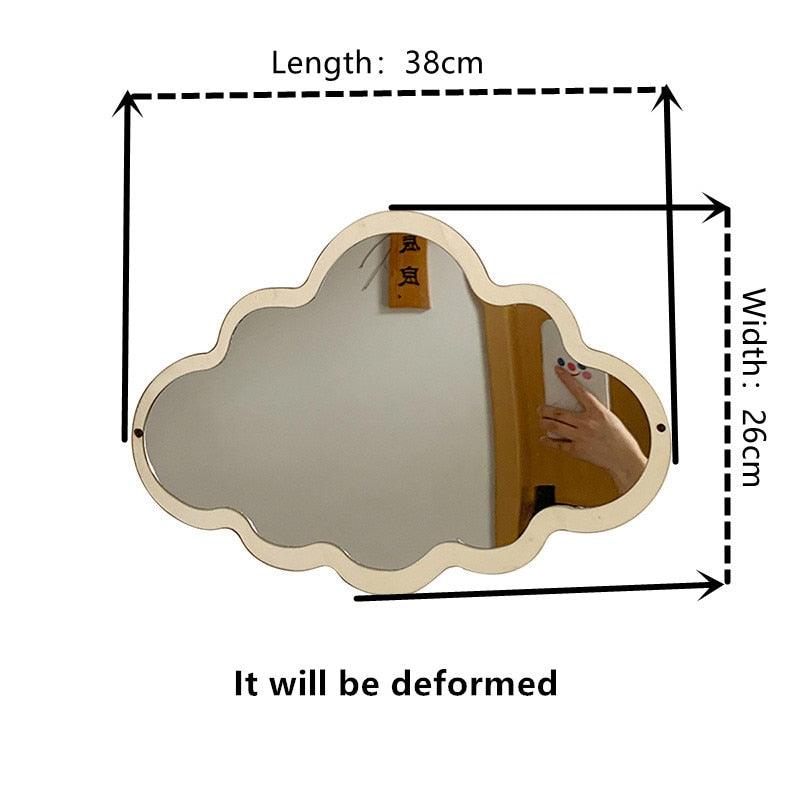 Cloud Wood Make-Up Decorative Mirror - BestShop