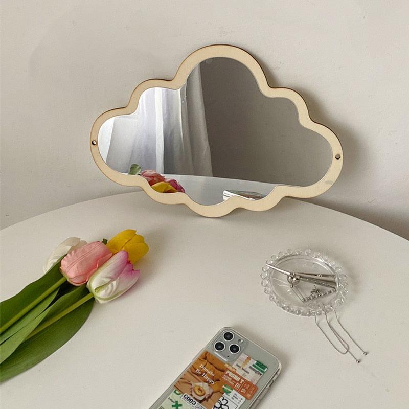 Cloud Wood Make-Up Decorative Mirror - BestShop