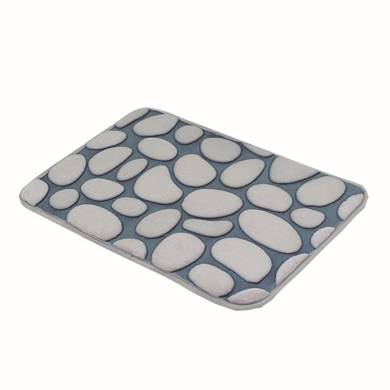 Cobblestone Embossed Bathroom Bath Mat - BestShop