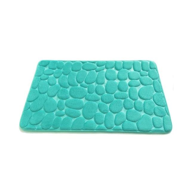 Cobblestone Embossed Bathroom Bath Mat - BestShop