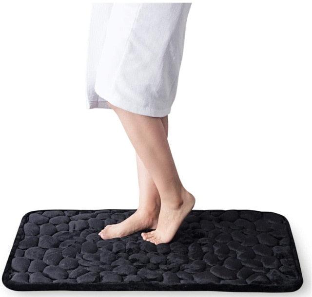 Cobblestone Embossed Bathroom Bath Mat - BestShop