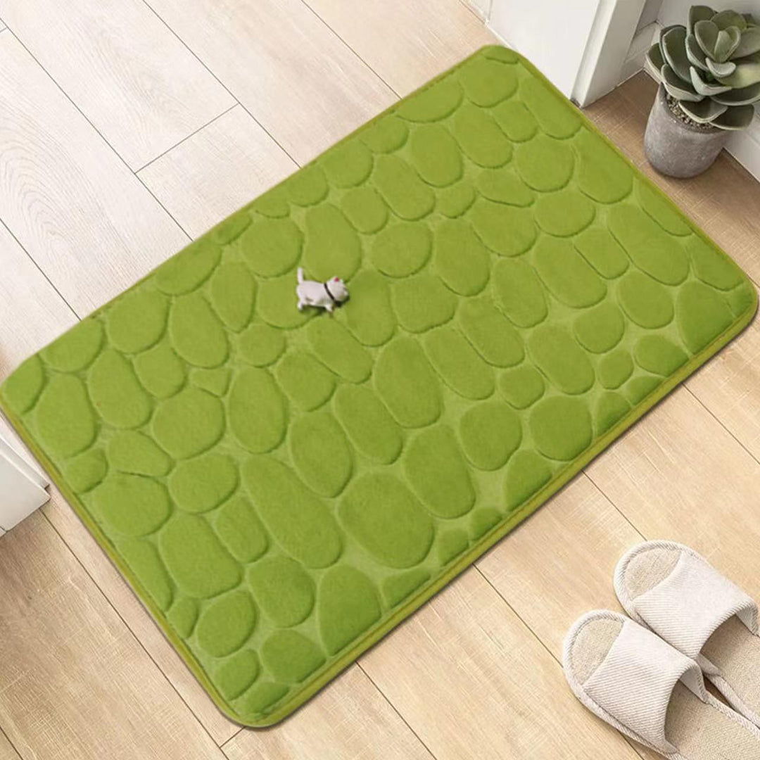 Cobblestone Embossed Bathroom Bath Mat - BestShop