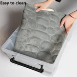 Load image into Gallery viewer, Cobblestone Embossed Bathroom Bath Mat - BestShop
