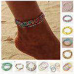 Load image into Gallery viewer, Colorful Czech Glass Seed Beaded Anklet Bracelet Set - BestShop