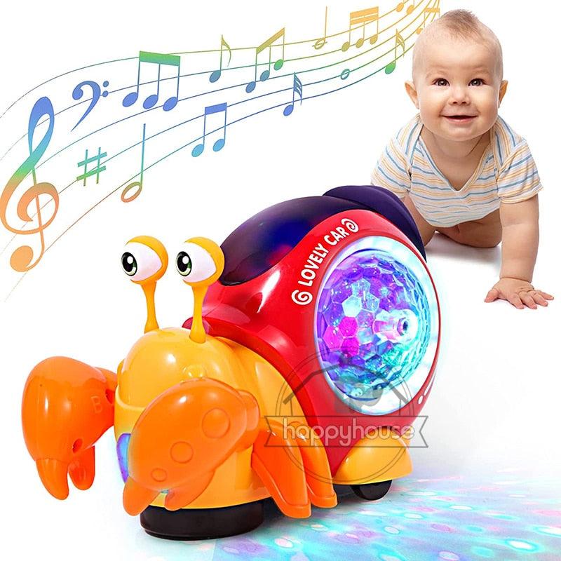 Crawling Snail Crab Toy with Musical Lights - BestShop