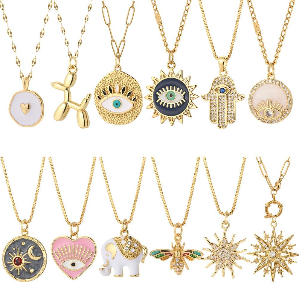 Cute Collars Long Stainless-Steel Necklace for Women - BestShop