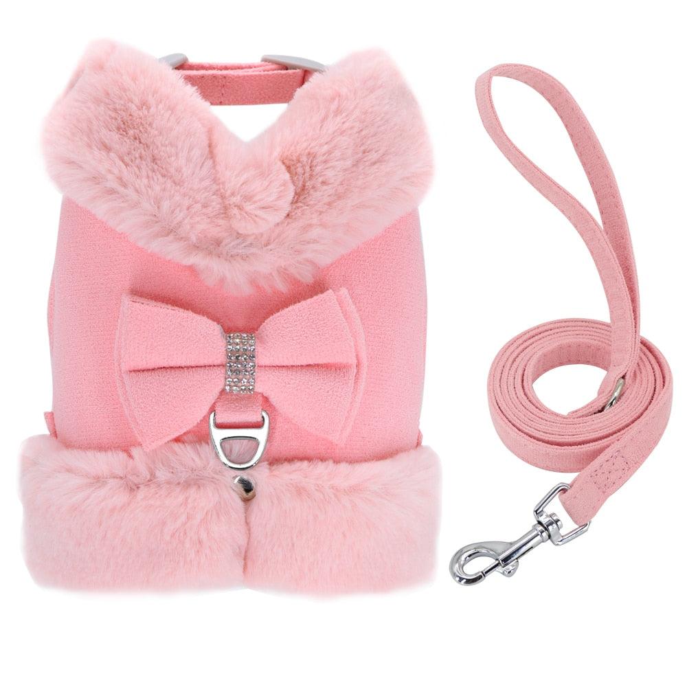Cute Warm Winter Pet Harness Vest Set - BestShop