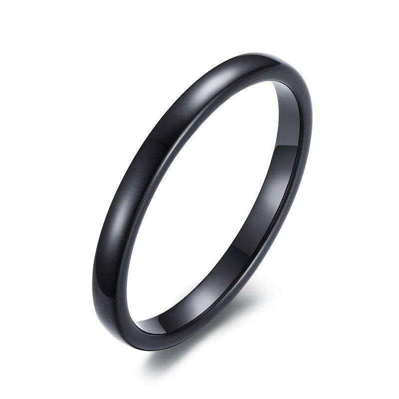 Cute Women's Gold-Color Rings Trendy 2 mm - BestShop