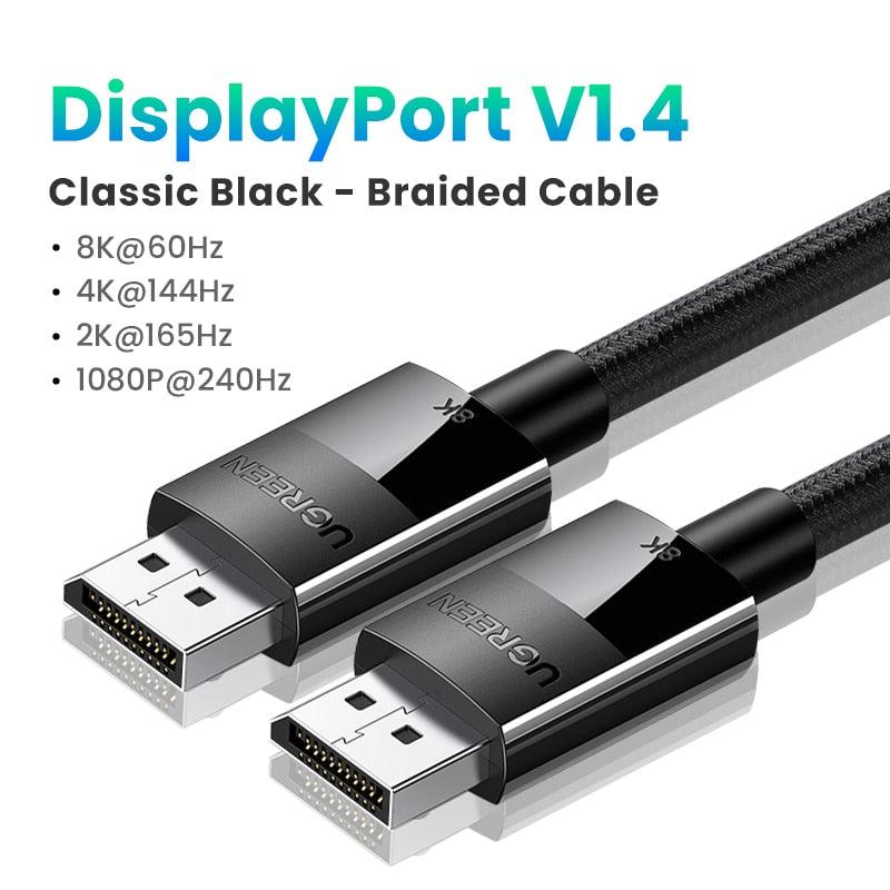 Displayport Cable 8K DP1.4 4K144Hz Video Audio Cable - BestShop