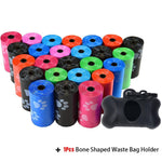 Load image into Gallery viewer, Disposable Pet Waste Bags With Paw Prints 5Roll (75Pcs) - BestShop