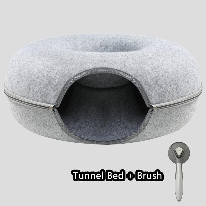 Donut Cat bed Tunnel Interactive Play Toy - BestShop